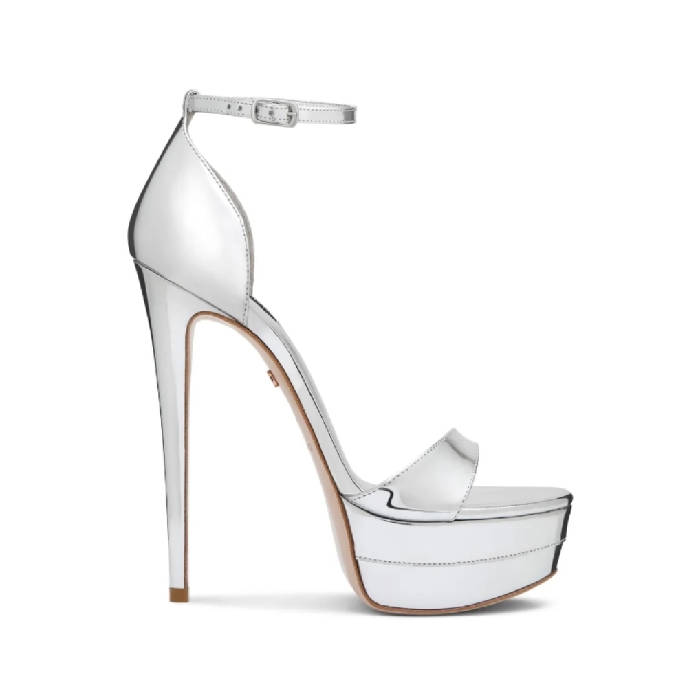 Ruthie Davis "Summer" Silver Heels